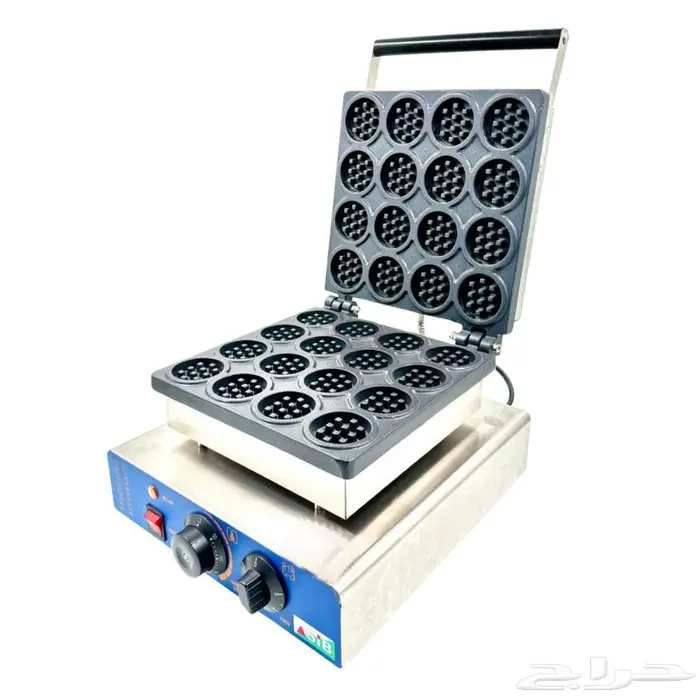 صانعة الوافل 16 دائرة مع غطاء علوي 1