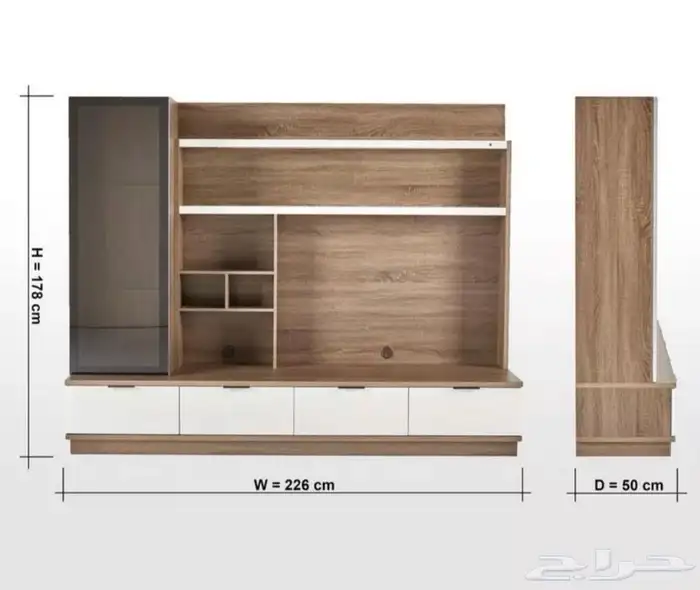 للبيع دولاب تلفزيون أنيق 2