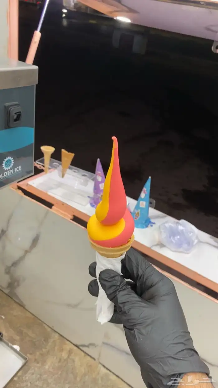 مكينه ايسكريم جولدن ايس قولدن ايس 12