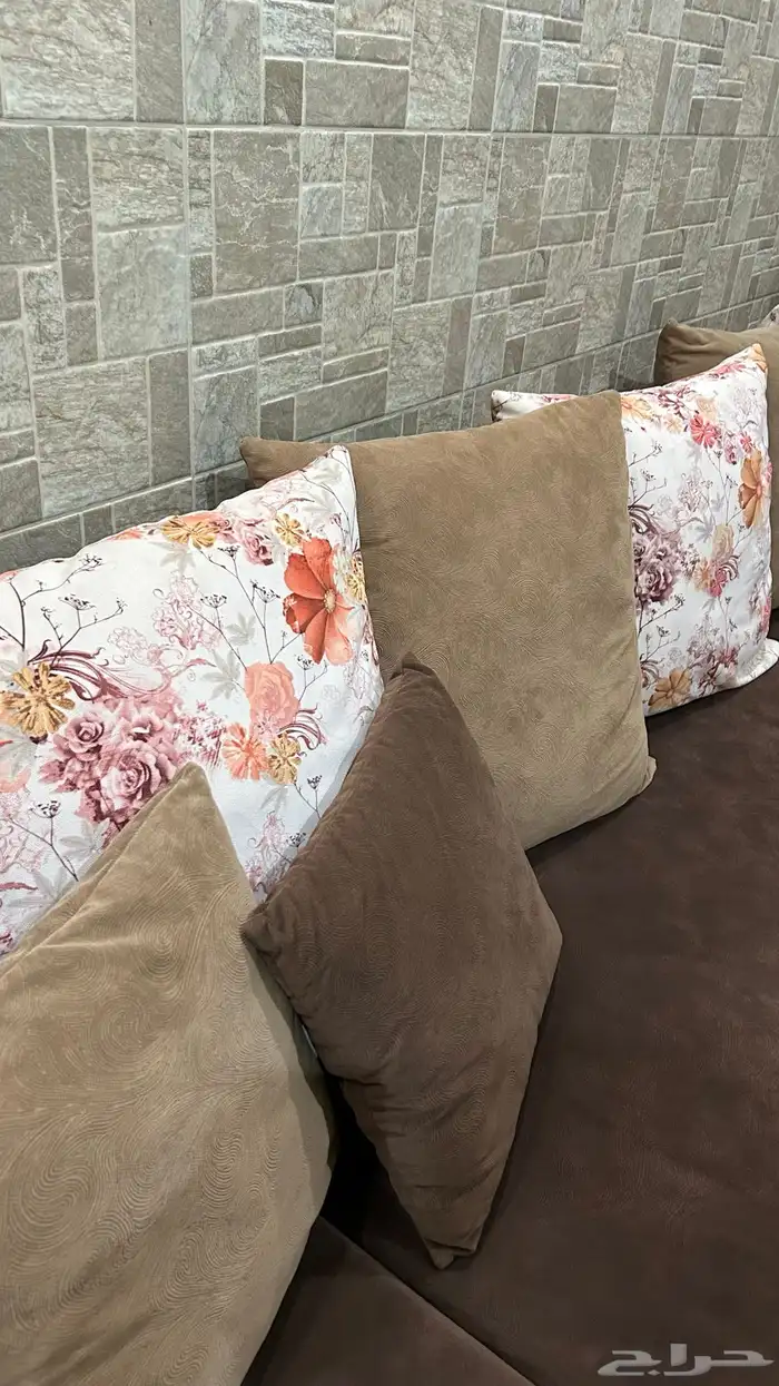 كنب بني 10 قطع 2