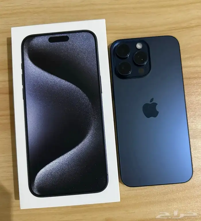 ايفون 15 بروماكس 256 جيجا اللون الازرق الغامق البطاريه 91 0