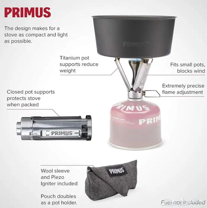 موقد بريموس تيتانيوم مع قداح(جديد) 4