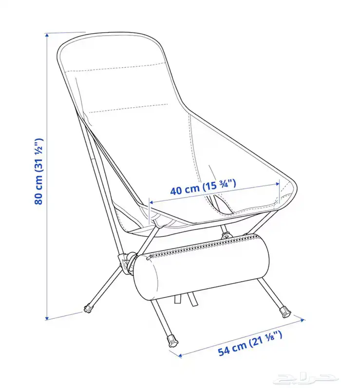 كرسي رحلات للتنزه من ايكيا قابل للطي 1