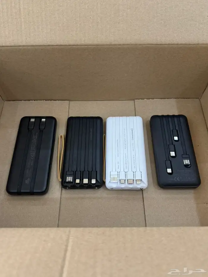 شاحن متنقل مع كيبل مدمج وكشاف مدمج جديد 0