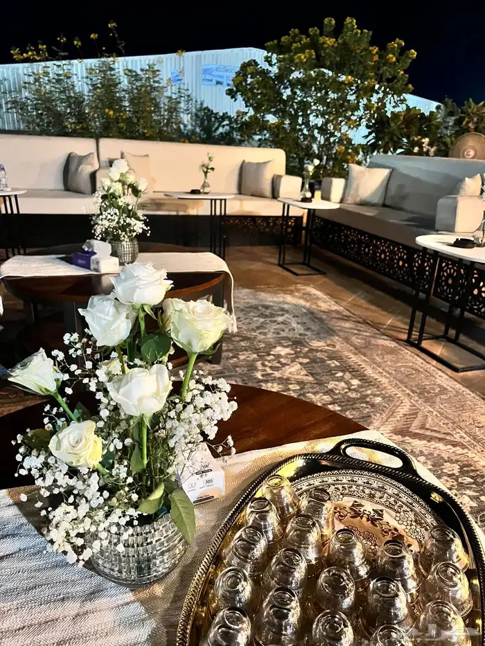 تاجير كراسي طاولات كنب كوش بوفيه جلسات خارجيه مكيفات 15