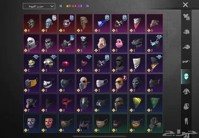 حساب ببجي نوادر 10