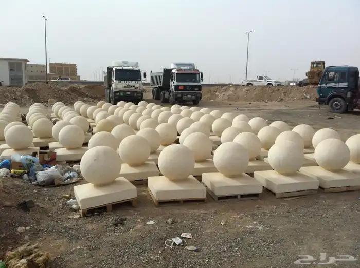 حجر نجرسي منتجات اسمنتيه قواعد اعمده اناره زينه حدائق 6