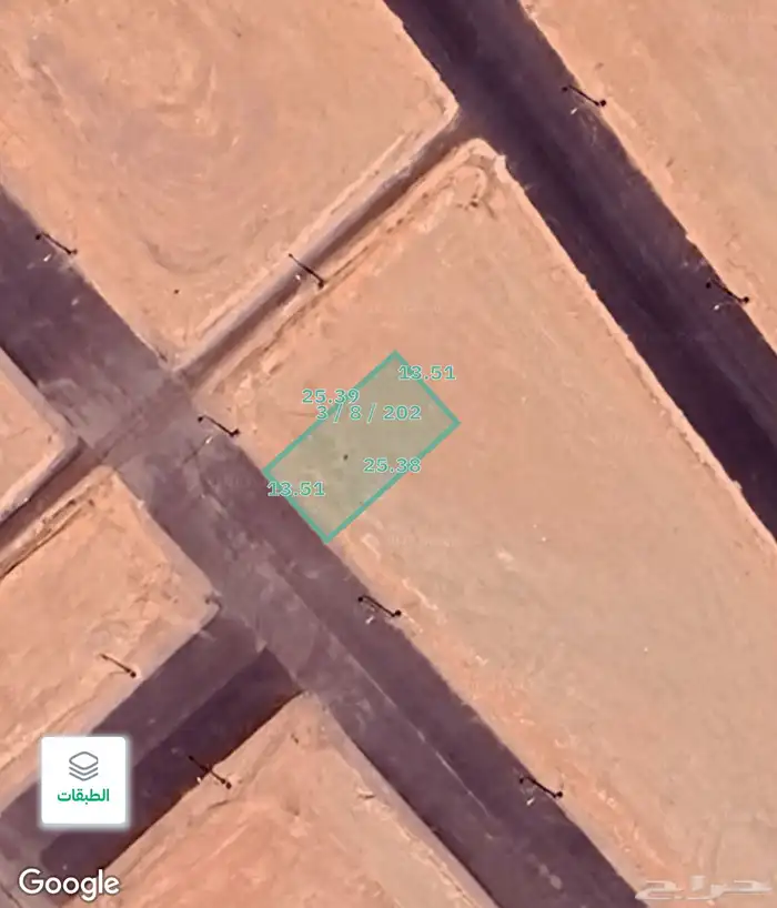 أرض 342 م للبيع بحي الريان بمدينة تبوك 0