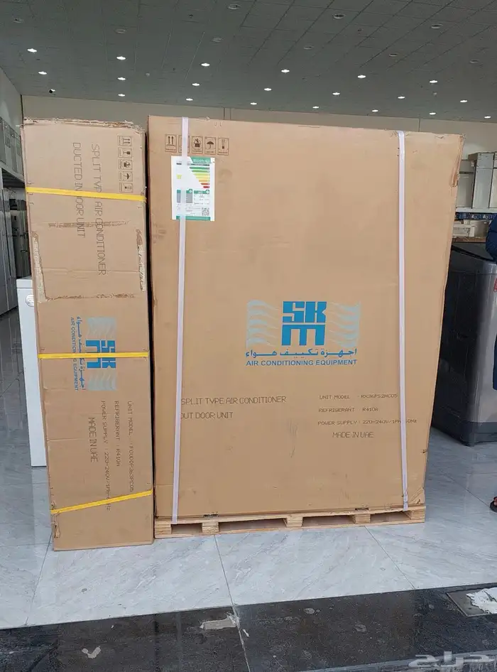مكيفات دكت اس كي ام 4 و 3 طن جديد بالكرتون بسعر مخفض 2