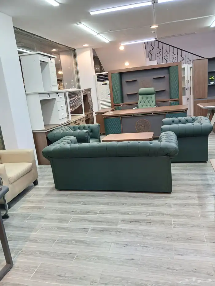 مكتب طقم اخضر فخم حق مدير 4