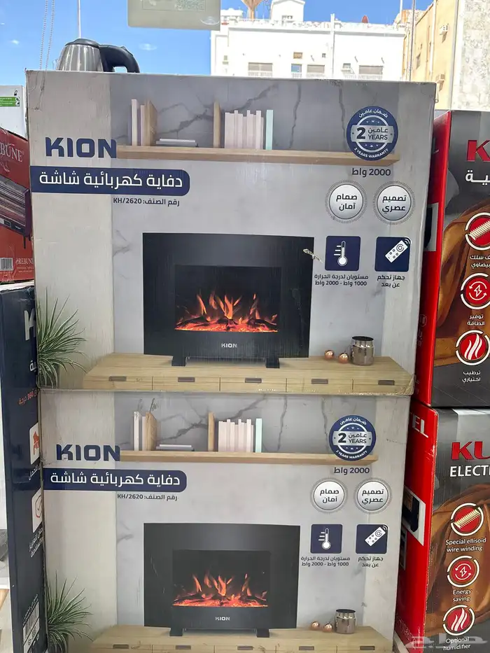 دفاية كهربائية كيون تحكم بريموت 2000 واط 0