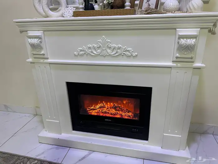 مدفأة ديكور مع مرايا 3