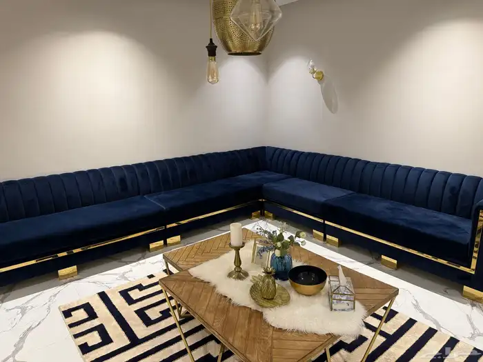 كنب متصل نظيف جدا لقلة الاستخدام 4