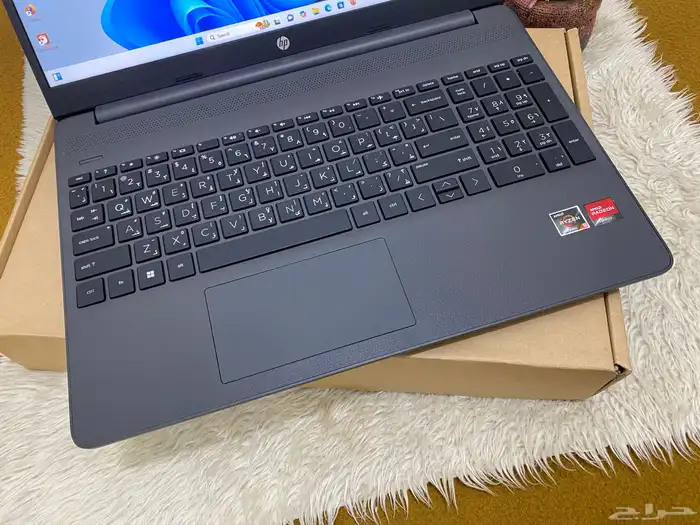 لابتوب hp شبه الجديد رايزان 5 12