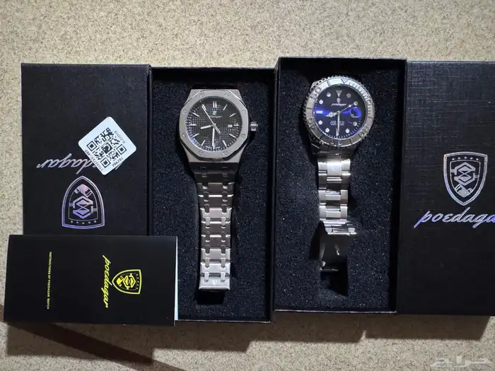 ساعتين أصلية جديده بعلبها لم تستعمل للبيع المستعجل بالدمام 0