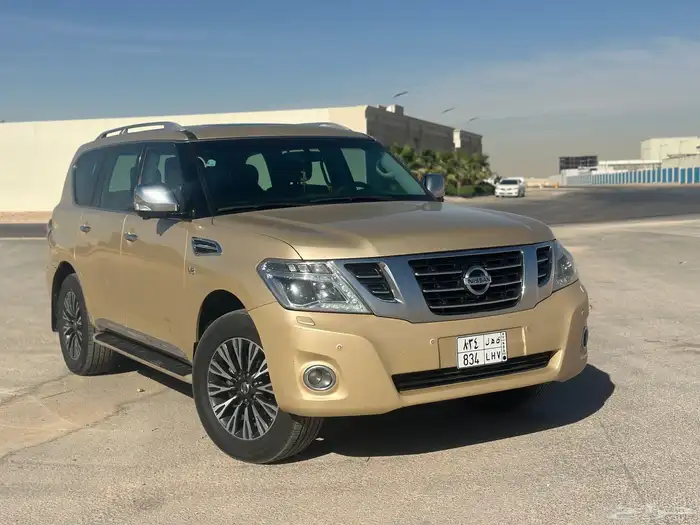 نيسان باترول بلاتينيوم 2014 فل كامل اللون ذهبي 9