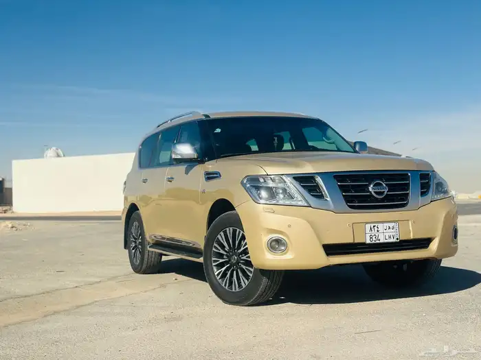 نيسان باترول بلاتينيوم 2014 فل كامل اللون ذهبي 0