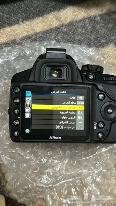 كاميرا نيكون D3200 index