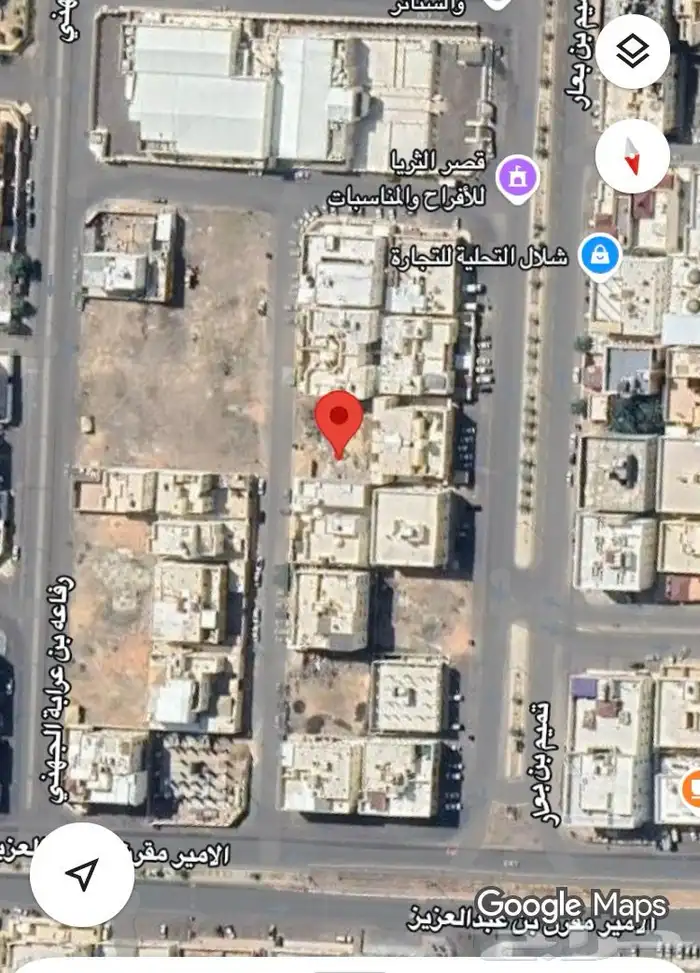 أرض سكنية للبيع داخل حد الحرم ب حي المبعوث جوار قصر الثريا 0