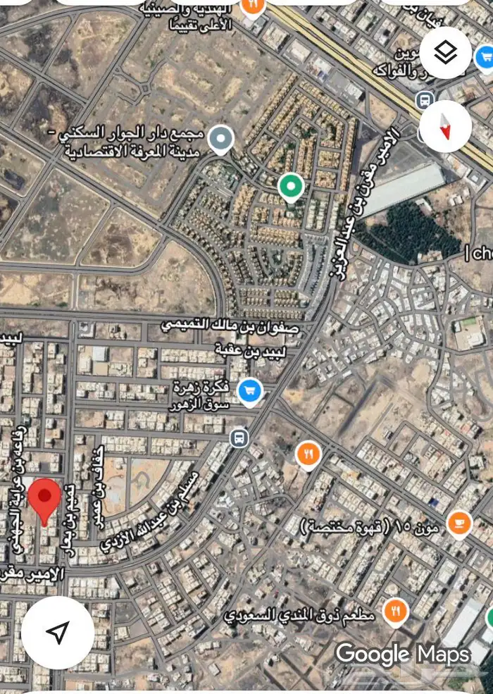 أرض سكنية للبيع داخل حد الحرم ب حي المبعوث جوار قصر الثريا 1