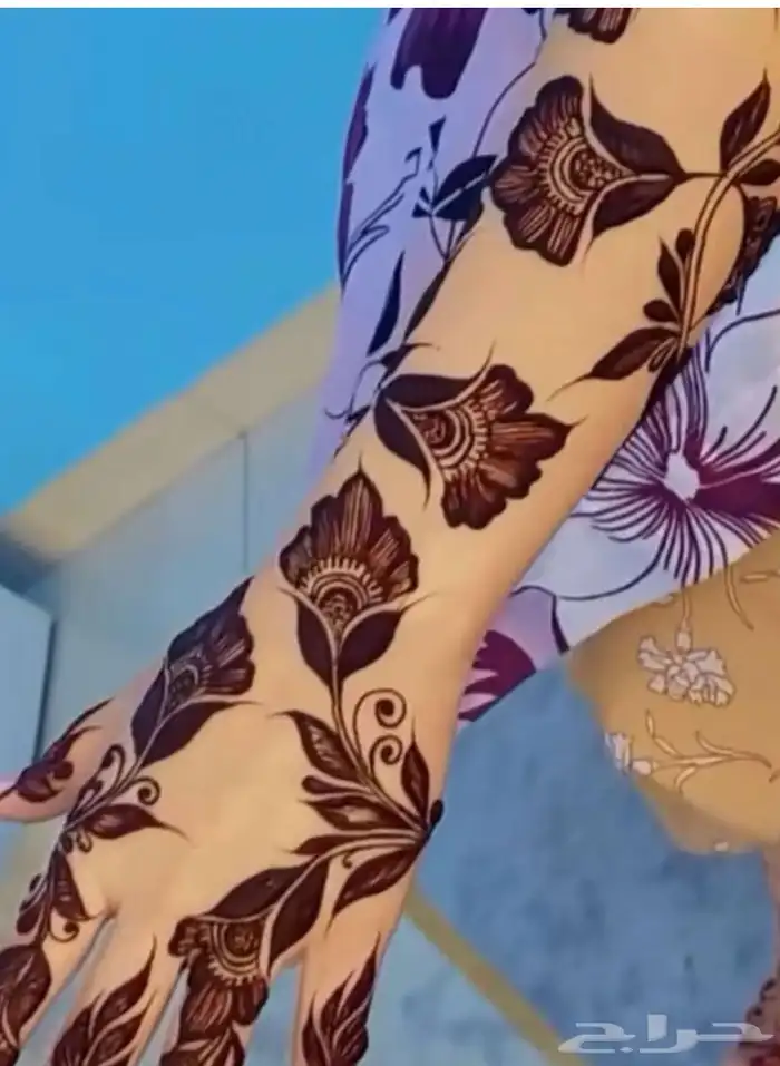 نقش حنا طبيعي 100 100 وحنا جاهزه والسعر مناسب جدا للجميع 8