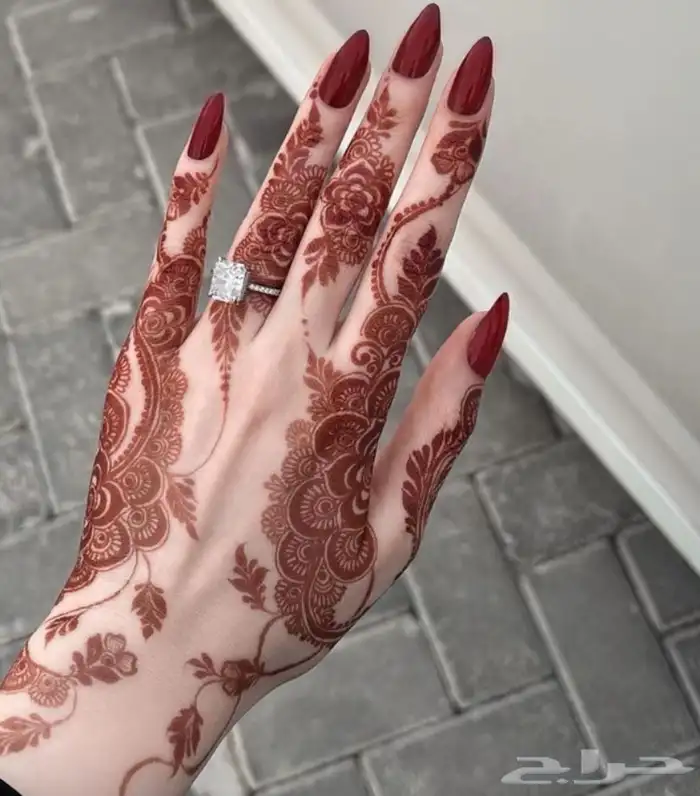 نقش حنا طبيعي 100 100 وحنا جاهزه والسعر مناسب جدا للجميع 3