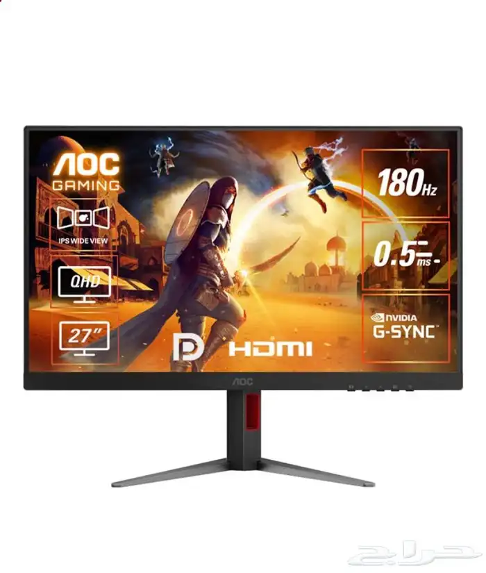 شاشة قيمنق aoc Q27g4f 2k 180hz 0.5ms 0