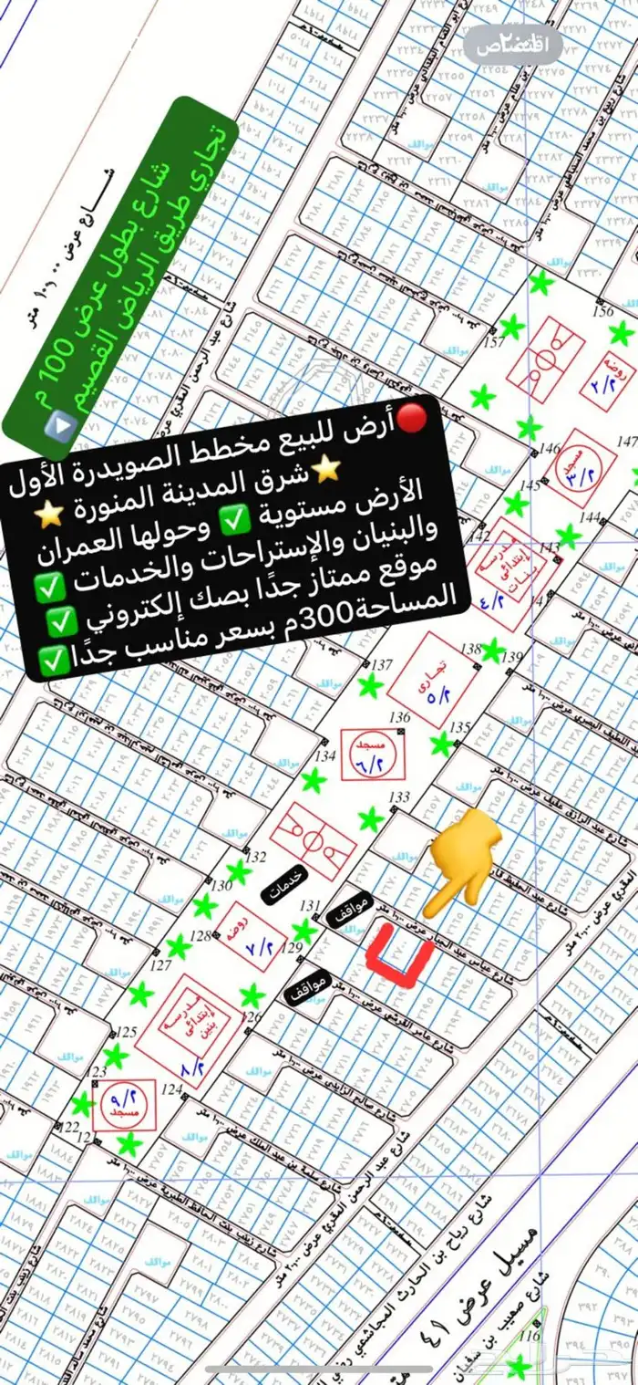فرصة ذهبية أرض للبيع الصويدرة شرق المدينة بسعر 58 ألف 15