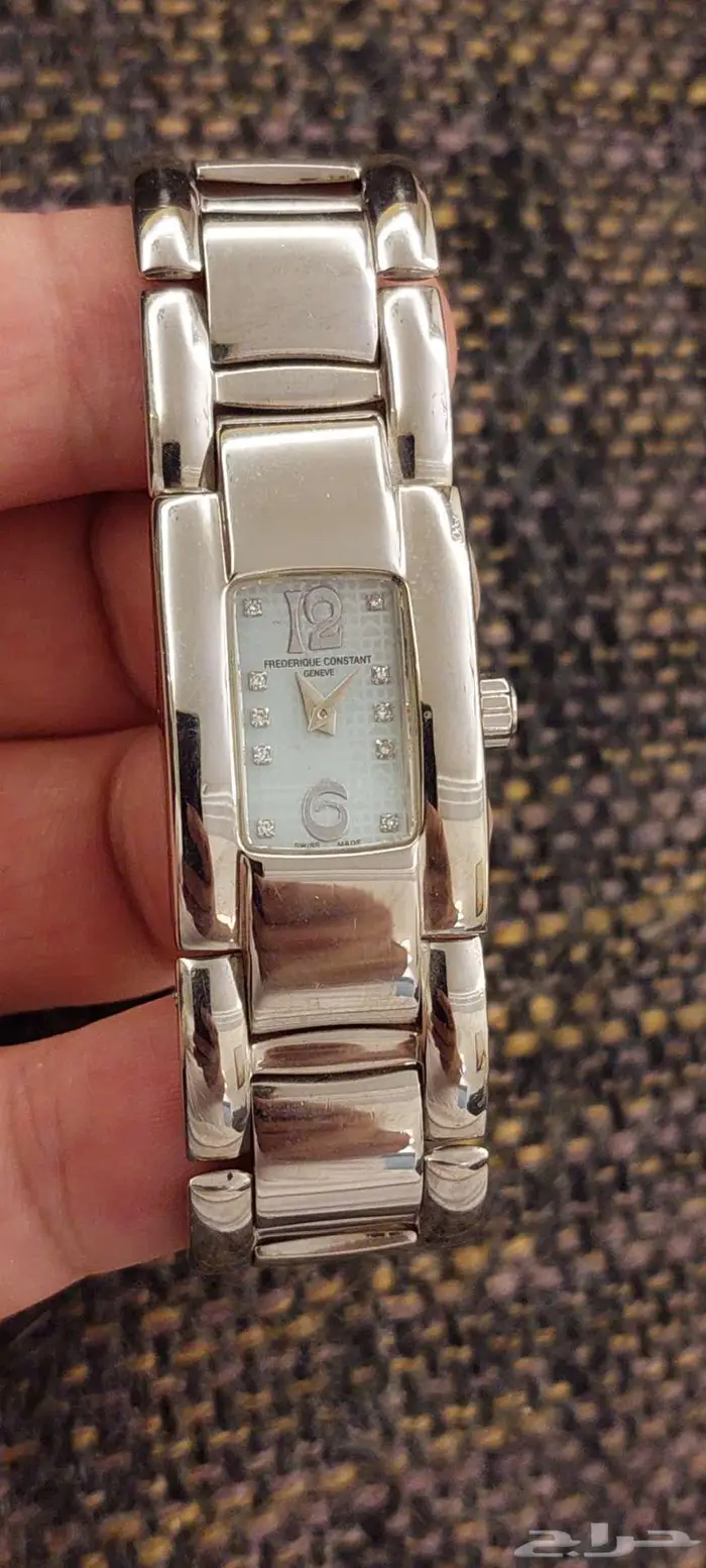 ساعة نوع فريدريك كونستانت نسائية مينا الماس سويسرية أصلية 0
