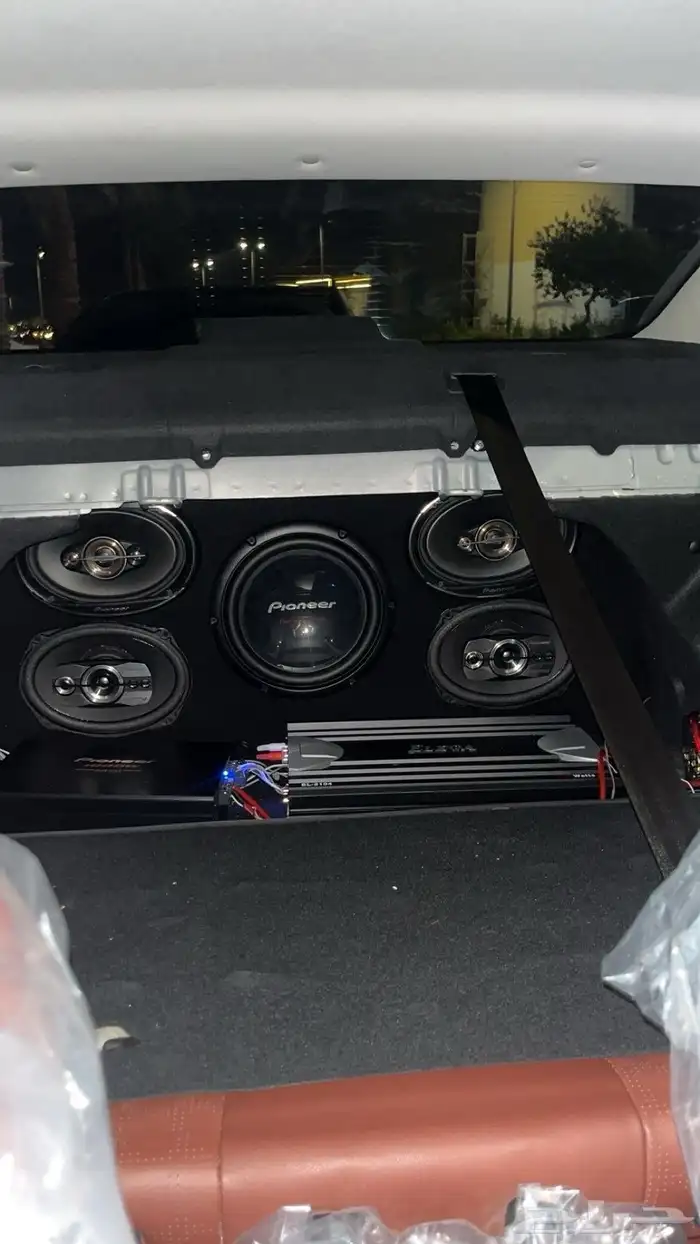 سستم صوت سماعتين بايونير جنز 500w و صبووفر بايونير 1200w 1