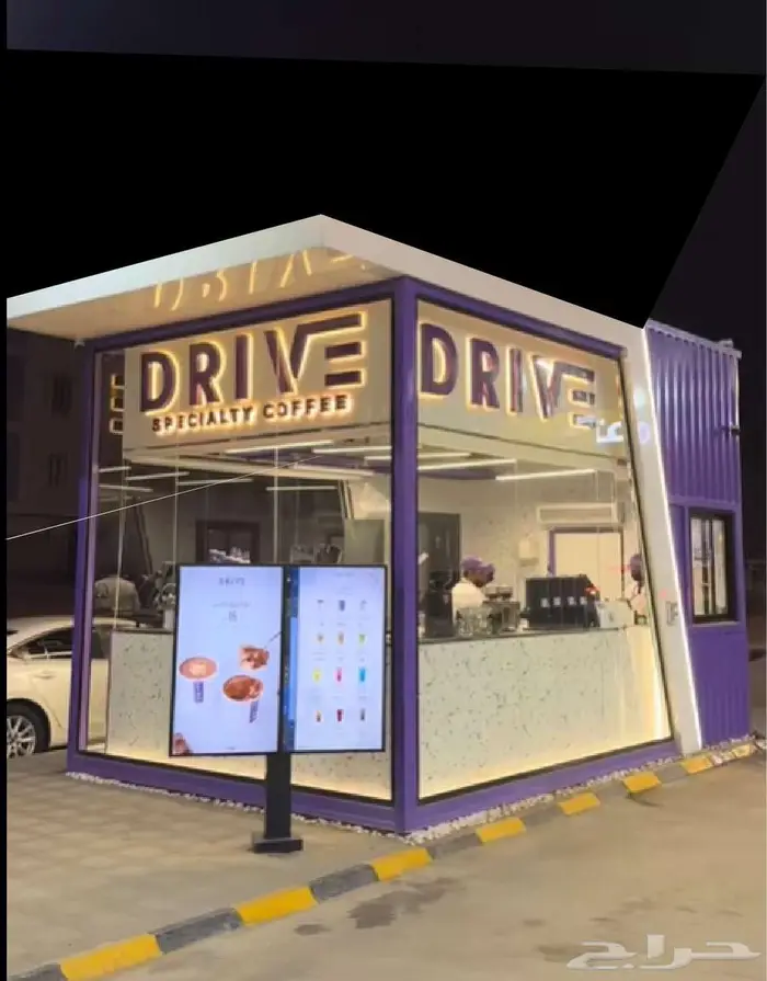 تنفيذ لوحات وحروف مشاريع الكوفي درايف ثرو drive thru coffee 5