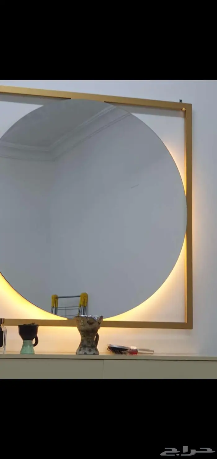 تسريحة مع زجاج واضاءه ليد 5