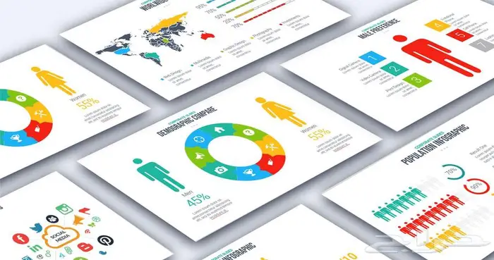 انفوجرافيك عروض تقديمية بخوث 0