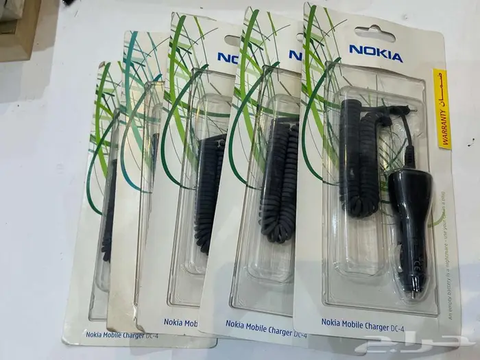 تراثي - 5 شواحن سيارة نوكيا أصلي DC-4   جديد 0