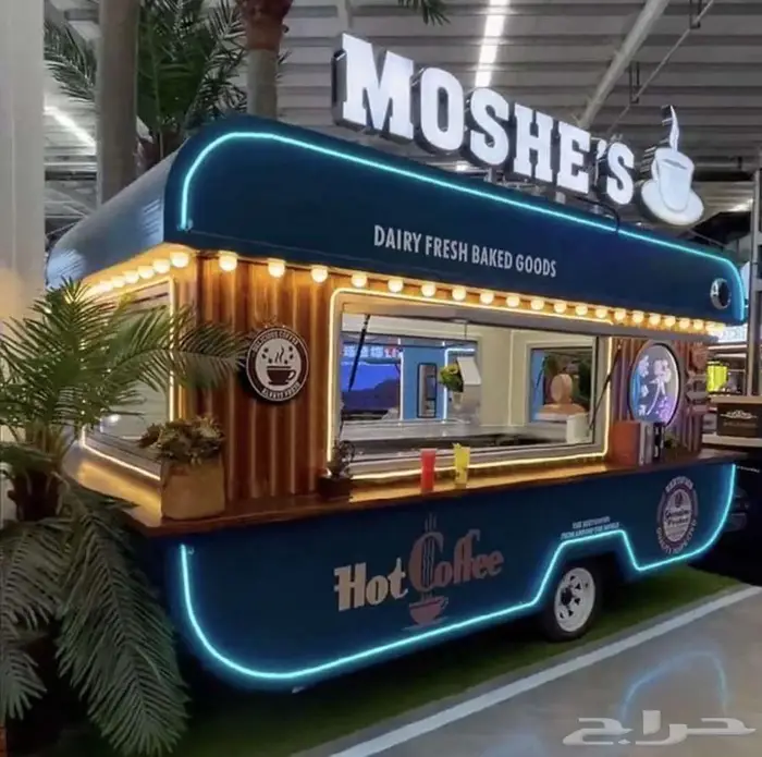 تنفيذ لوحات الحروف الضوئية والبارزة لسيارة طعام food truck 15