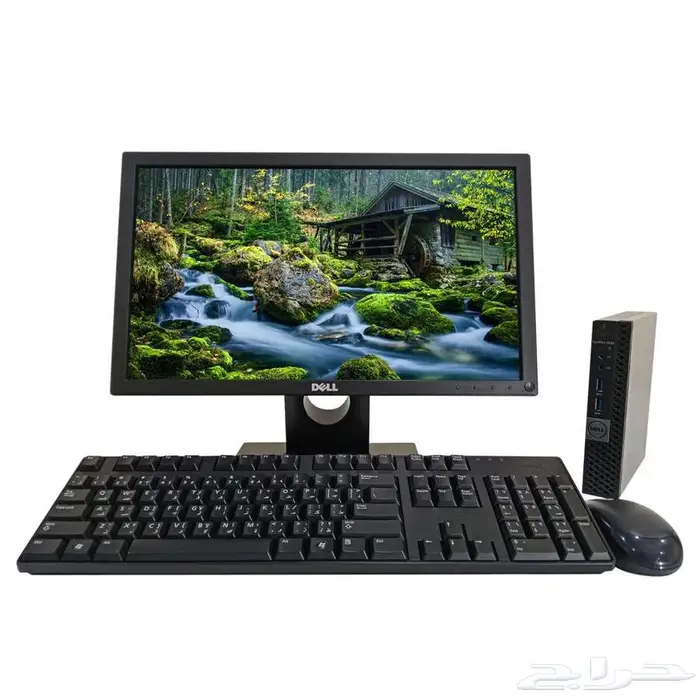 كمبيوتر ديل i5 ميني مع شاشة 19 انش 0