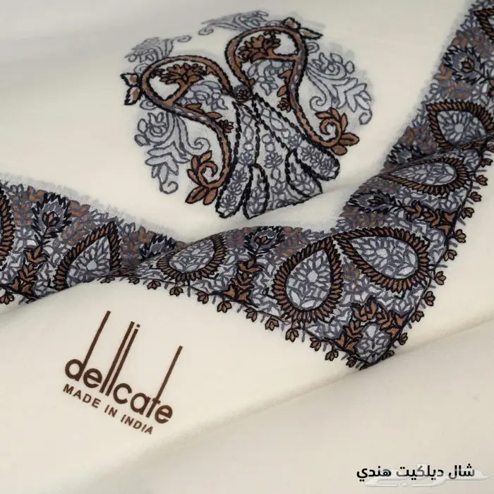 شال كشميري مطرز ديليكات 7