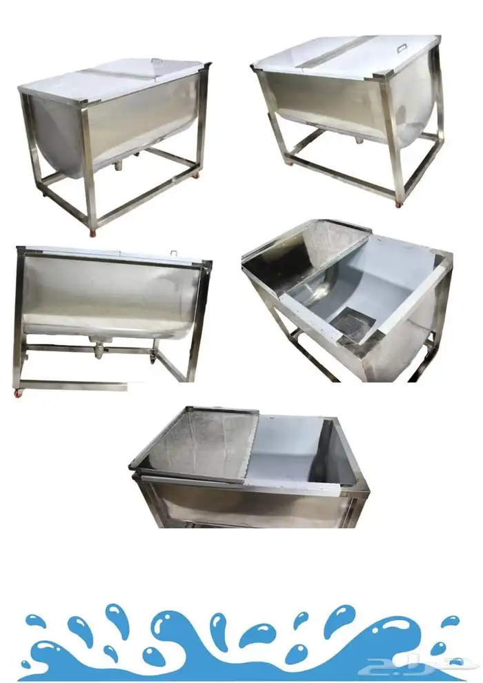 أحواض غسيل حوض تتبيل تجهيز معدات مطاعم أعمال ستانلس ستيل 0