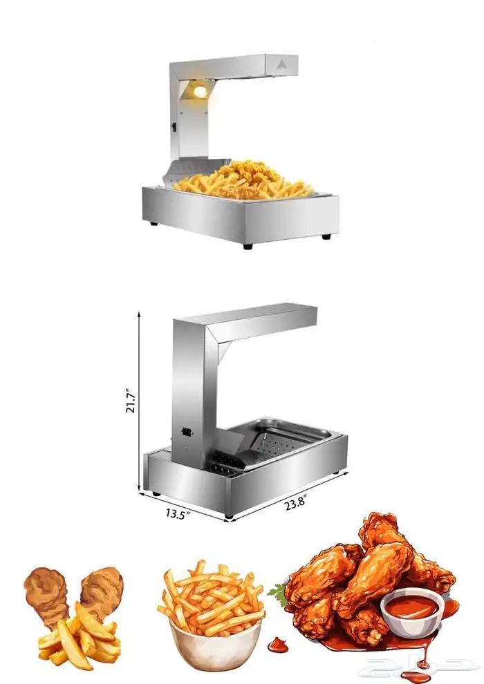 سخان بطاطس سخانات مقالي تجهيز معدات مطاعم أعمال ستيل 0