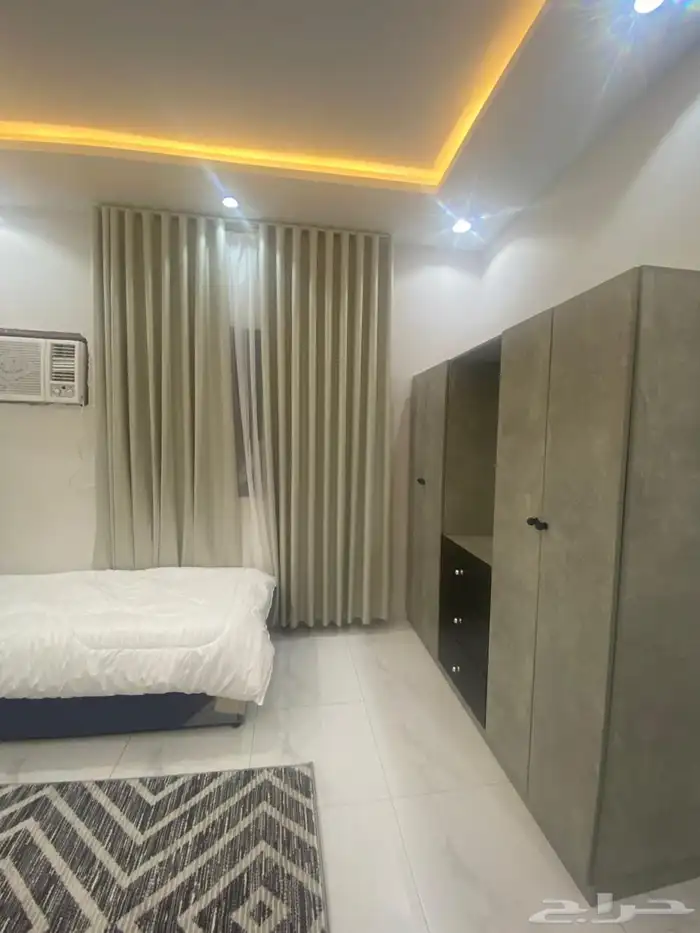 شقة مفروشة لإيجار الشهري غرفتين وصالة 2