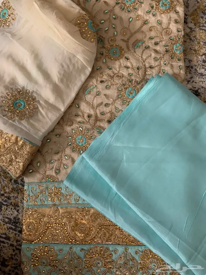 اقمشة ساري شبه جاهزه 11