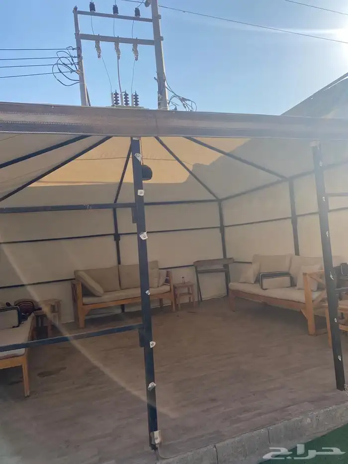 للبيع خيمه وكراسي وكنب 0