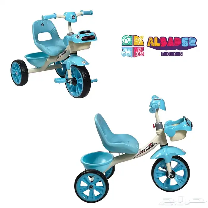 سيكل 3 كفرات للأطفال - دراجه ثلاثية العجلات مع موسيقى 8