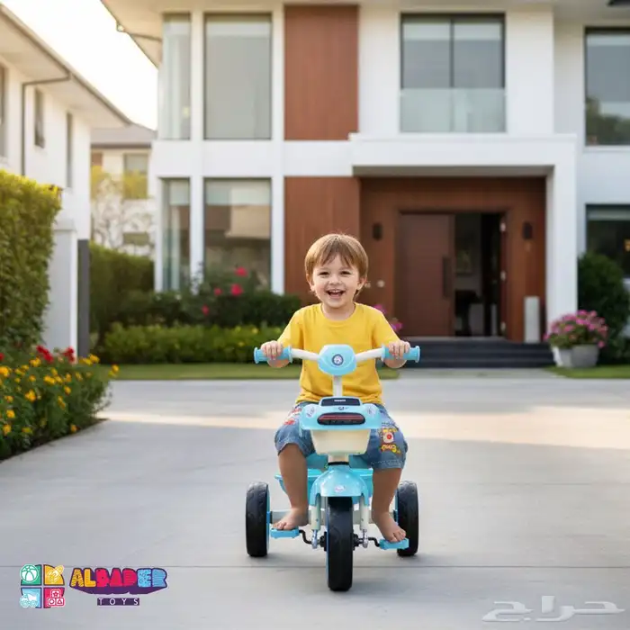 سيكل 3 كفرات للأطفال - دراجه ثلاثية العجلات مع موسيقى 7