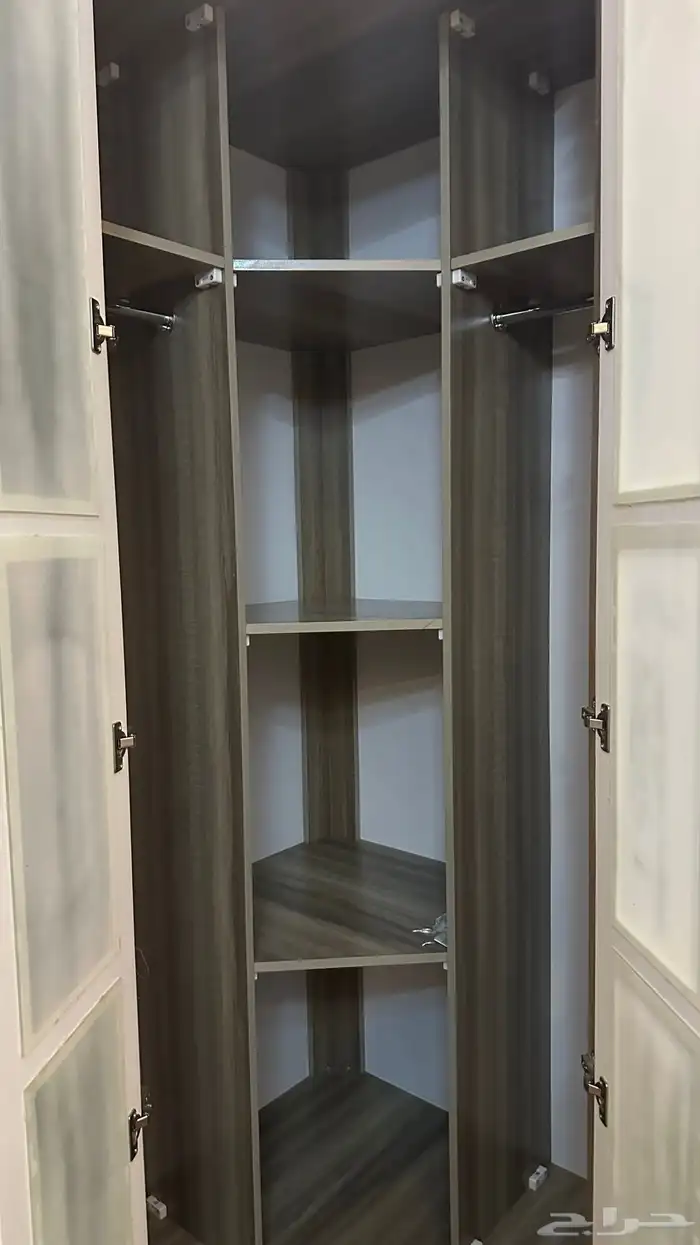 سرير سليب هاي انفينيتي 2 ودولاب ملابس زاوية مع تسريحة 8