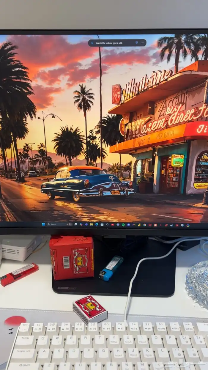 شاشة ASUS 27 inch 2K   شبه جديدة 144Hz 2