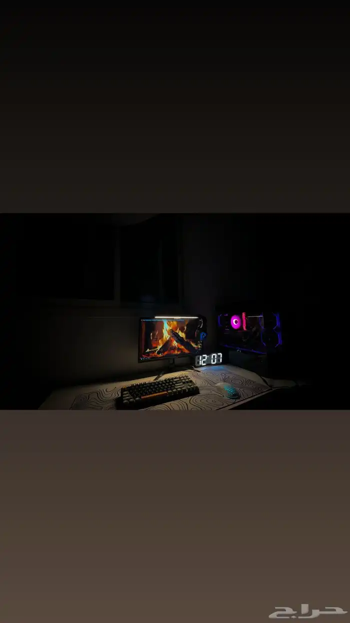 جهاز بيسي جيمنج المواصفات I5-14400f RTX5060 H610 16 اسود 0