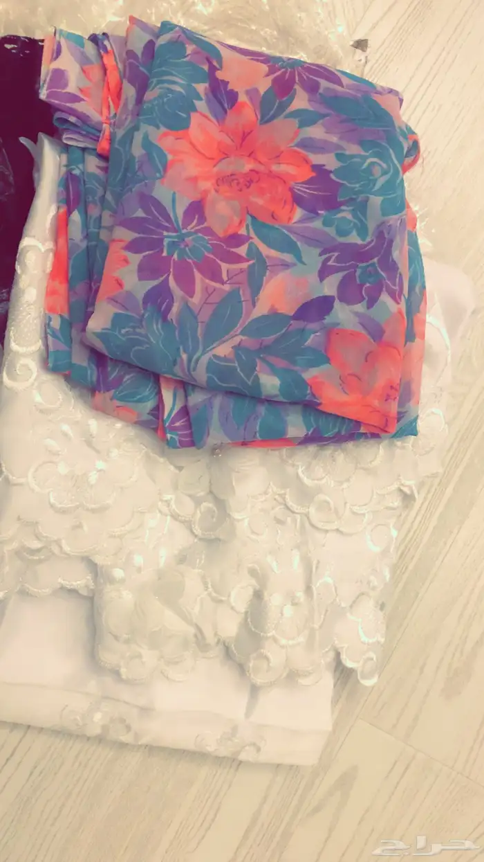 قماش جديد مع بطانته ينفع يتخيط جلابيه او درع عدني 0