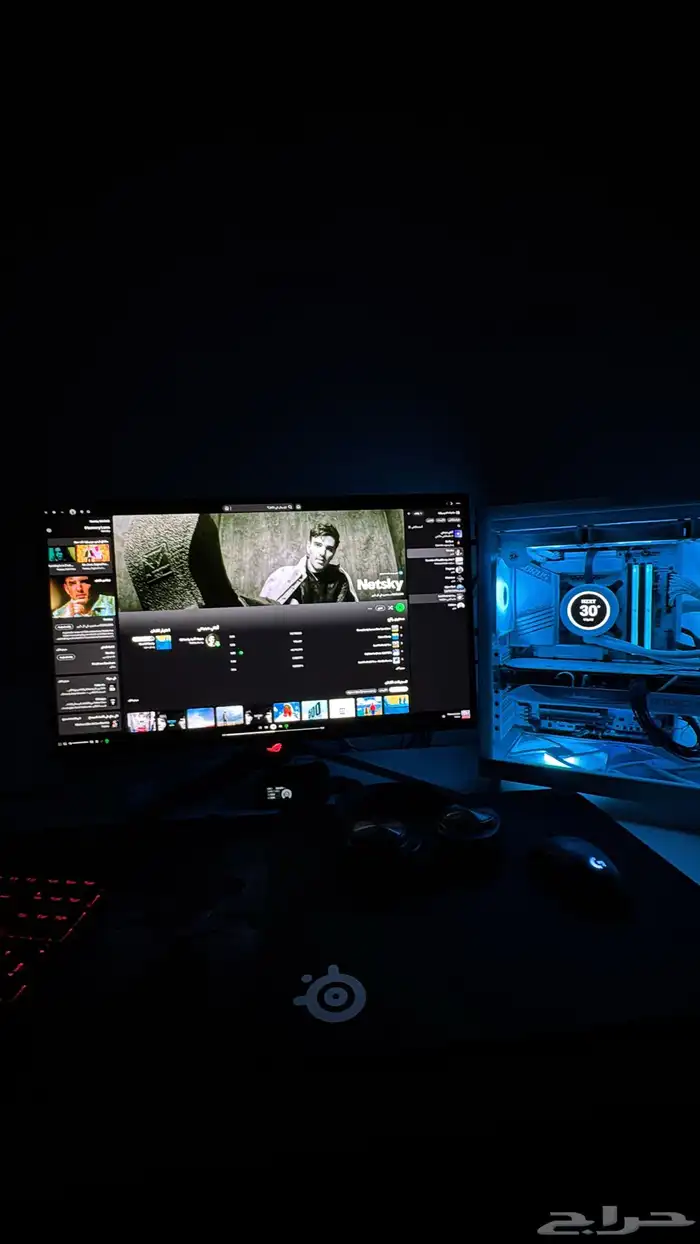 ست اب بي سي مواصفات عالية 4080سوبر 9800x3d مع اوليد 240hz 5