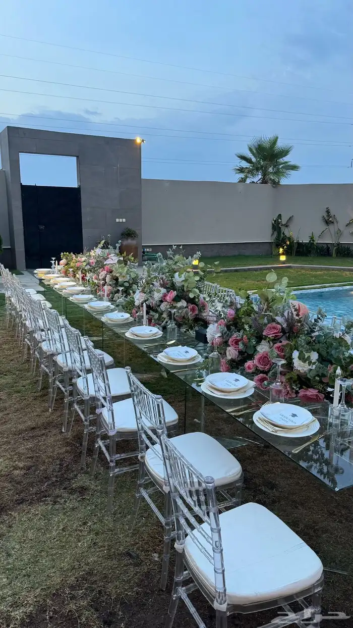 تاجير كراسي طاولات كنب شاشات خيام اوروبيه كوش مداخل 0